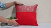 Gold Cushion Cover Square Pure Silk Luxury Cushion Pillowcase Brocade Gold - Red For Sofa Bed Throw Pillow Designer Fabric Indian Handmade