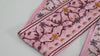 Sari Border Trim, Embroidered Floral Ribbon, Burgundy Pink On Peach Viscose | 9cm Wide, 1 Meter - Home Decor