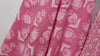 Hand Block Printed Floral Cotton Fabric, Onion Pink Summer Dresses Apparel Sewing Material