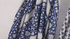 Block Printed Floral Cotton Fabric, Blue, White, Summer Dress Sewing Material