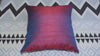 Iridescent Red Blue Silk Pillow Cover: Handmade Dupioni Cushion