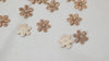 25 Pc Zardozi Embroidered Flower Appliques (3 cm): Indian Sewing Embellishments Antique Gold
