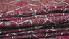 Indian Maroon Sequins Embroidery Fabric by the yard Sewing DIY Crafting Wedding Dresses Costumes Dolls Bags Cushion Covers Table Runners