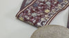 Embroidered Ribbon, Boho Saree Border Trim | Viscose Fabric, Dusty Pink Brown Embroidery | 1 Meter, 9Cm