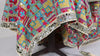 Embroidered Georgette Dupatta with Mirror Work Border, Floral Design Chunni