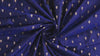 70gsm Pure Mysore Silk Fabric by The Yard Brocade Zari Indian Wedding Dress Bridesmaids Costumes Blouses Pants Dresses Home Decor Navy Blue