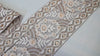 9 Yard Mauve 10cm Embroidery Ribbon Trim Tape Embellish Embroidered Saree Border Costumes DIY Crafting Sewing Beach Bags Totes, Wall Hanging