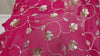 Magenta Gota Patti Dupatta – Handmade Georgette Scarf with Gold Embroidery | Bridal Indian Stole | Ethnic Outfit Wrap  | Women Sequin Scarf
