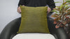 Iridescent Olive Green Silk Pillow Cover: Handmade Dupioni Cushion