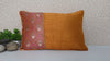 Marigold Silk Brocade Pillow Cover: Rectangle Throw Cushion, Gold Piping
