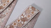 9 Yard Brown Embroidery Ribbon 4cm Trim Embroidered Indian Sari Embellishments DIY Crafting Cats Dogs Collar Trimmings Headband Saree Border