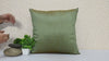 Handmade Iridescent Green Dupioni Silk Pillow Cover: Luxury Home Decor