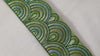 Sari Border Trim, Embroidered Green Ribbon | Viscose Dupioni Base, 50mm 1m, Sewing, Costumes, Home Decor