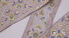 Sari Border Trim, Embroidered Viscose Ribbon | Steel Blue Gold Thread, 55mm Wide, 1 Meter, For Tablecloths