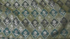 Green Brocade Fabric by the Yard Wedding Dress Jackets Indian Blended Banarasi Dress Material Sewing Cushion Cover Home Décor Crafting