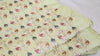 Lime Green Embroidered Viscose Dupioni Fabric by the Yard (44" Width)