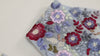Embroidered Ribbon, Indian Designer Trim | Grey Net Base With Maroon Detail | 10cm, Sold By 1 Meter