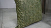Olive & Lime Green Embroidered Cotton Cushion Cover | Handmade Decorative Throw Pillow Sham for Sofa, Home Decor, Housewarming Gift