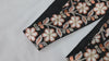 Sari Border Trim, Embroidered Ribbon - Indian Viscose Dupioni Fabric, Ivory Brown On Black, 40mm