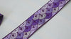 Sari Border Trim, Embroidered Ribbon 4Cm | Viscose Dupioni | Purple Shades, Sewing, Crafting, 9 Yard