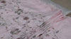 59" Baby Pink Wedding Material Embroidered Fabric by the yard Sewing Crafting Indian Embroidery Victorian Costumes Longline Jackets Curtains