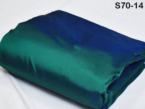80 gsm Iridescent Green Blue Indian Pure Silk Fabric by the yard Soft Silk Curtains Scarves Costume Apparel Wedding Evening Dresses Dolls