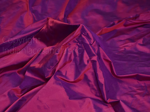 Tissu en pure soie indienne irisée 80 g/m² au mètre Rideaux légers en soie douce Écharpe Costume Vêtements Robes de soirée de mariage Poupées