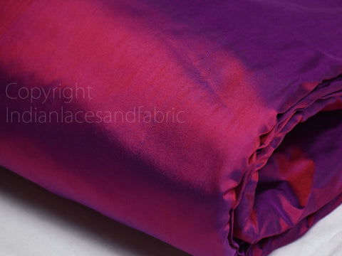 Tissu en pure soie indienne irisée 80 g/m² au mètre Rideaux légers en soie douce Écharpe Costume Vêtements Robes de soirée de mariage Poupées