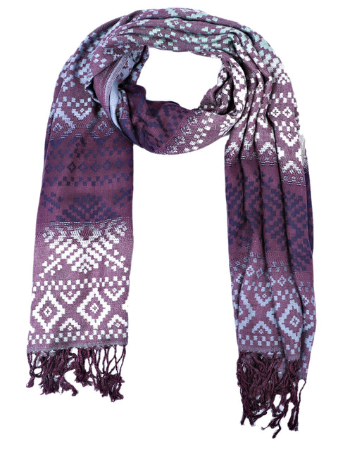 Violet Indian Rayon Long Scarf Women Wedding Accessory Scarves Gift for Her Girlfriend Christmas Birthday Summer Bridesmaid Party Wear Stole