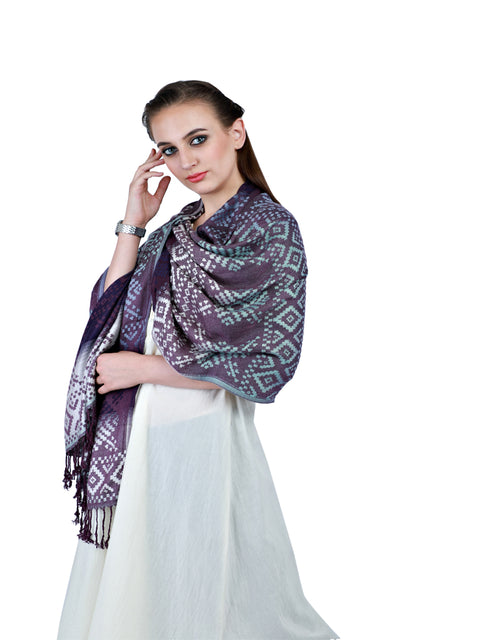 Violet Indian Rayon Long Scarf Women Wedding Accessory Scarves Gift for Her Girlfriend Christmas Birthday Summer Bridesmaid Party Wear Stole