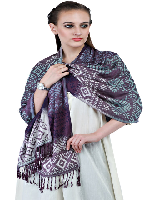 Violet Indian Rayon Long Scarf Women Wedding Accessory Scarves Gift for Her Girlfriend Christmas Birthday Summer Bridesmaid Party Wear Stole