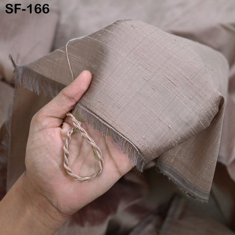 Cedar Brown Pure Dupioni Plain Silk Indian Raw Silk Fabric by the yard Dupion Wedding Evening Dress Pillow Cushion Cover Crafting Sewing