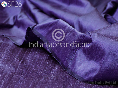 Lavender Black Indian Plain Pure Dupioni Silk Raw Silk Fabric by the Yard Crafting Sewing Wedding Dresses Skirts Silk Pillow Cover Curtains