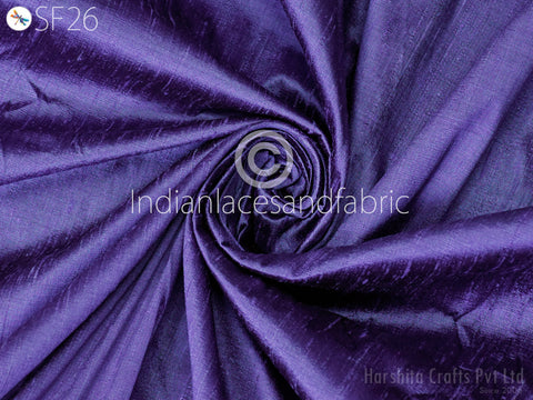 Lavender Black Indian Plain Pure Dupioni Silk Raw Silk Fabric by the Yard Crafting Sewing Wedding Dresses Skirts Silk Pillow Cover Curtains