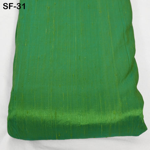 Iridescent Green and Rama Green Pure Dupioni Silk Fabric by Yard Red Wedding Dress Prom Dress Indian Raw Silk Dupion Crafting Sewing Pillow