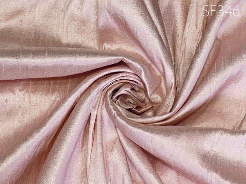Tissu Dupion Pur Soie Sauvage Rose Poudré au Mètre Robes de Mariée Indiennes Housse de Coussin Rideaux Tentures Coussins Costume Couture Gilet
