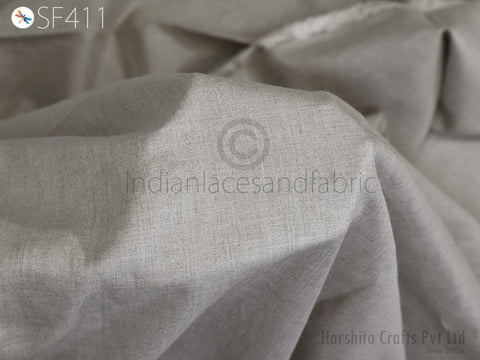 Grey Natural Linen 58'' Extra Wide Pure Linen fabric by the yard Women Summer Dresses Trouser Skirts Crafting Sewing Curtain