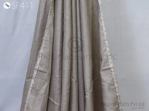 Grey Natural Linen 58'' Extra Wide Pure Linen fabric by the yard Women Summer Dresses Trouser Skirts Crafting Sewing Curtain