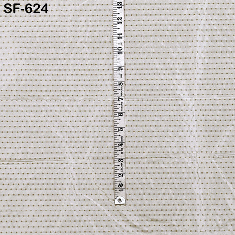 Pure Silk Brocade Fabric by Yard, Ivory Gold Zari Border, Wedding Costume Home Decor