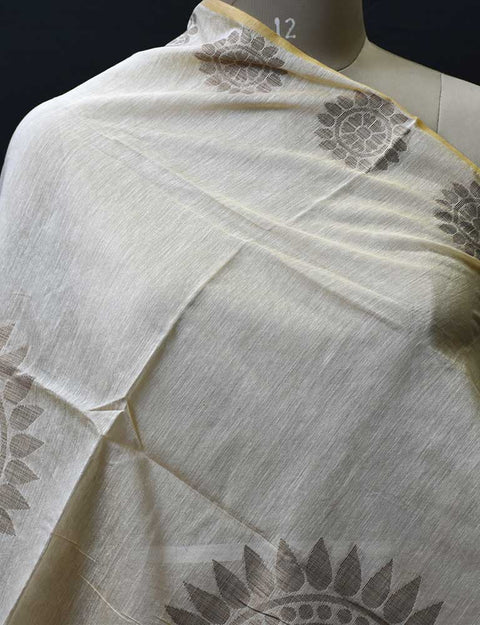 Indian beige chanderi cotton dupatta boho women stole elegant evening scarves gifts for bridesmaid stoles christmas fashion accessory