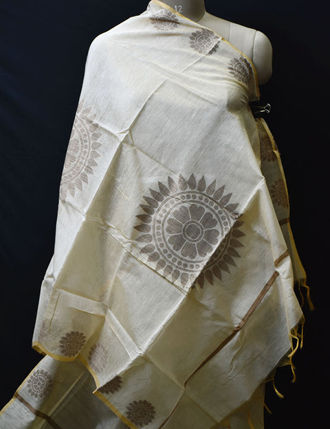 Indian beige chanderi cotton dupatta boho women stole elegant evening scarves gifts for bridesmaid stoles christmas fashion accessory