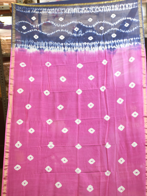 Fuchsia Indian Tie Dye Chanderi Cotton Scarf Wraps Dupatta Handmade Pareo Printed Beach Bikini Coverup Sarong Women Summer Wear Scarves