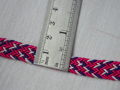Decorative trim by the yard magenta embroidery beautiful stunning border new unique design a perfect embellishments for making bridal dresses and shoes