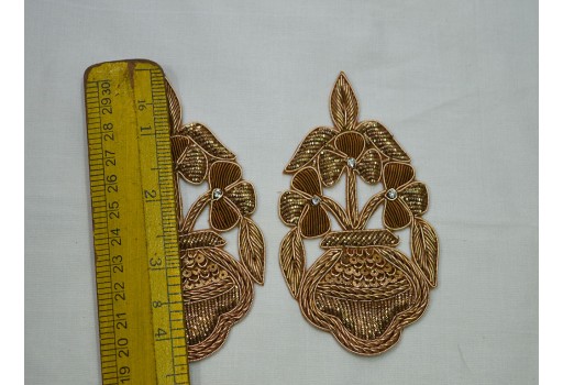 5 Piece Make beautiful festive wear using our embroidery appliques embroidery decorative crafting costume denim patches applique embroidery handcrafted and festive wear appliques