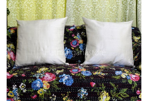 Dupioni Silk Cushion Cover Handmade Throw Pillow Decorative Home Decor Pure Silk Pillow Cover House Warming Bridal Shower Wedding Gift