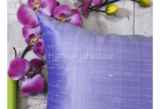 Lavender Dupioni Silk Cushion Cover Handmade Throw Pillow Home Decor Pure Silk Lumbar Pillowcases House Warming Bridal Shower Gift