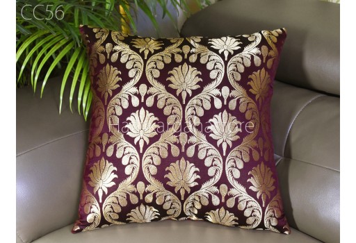 Brocade Silk Cushion Cover Customized Handmade Throw Pillow Decorative Home Decor Embroidery Pillow Cover House Warming Bridal Shower Gift