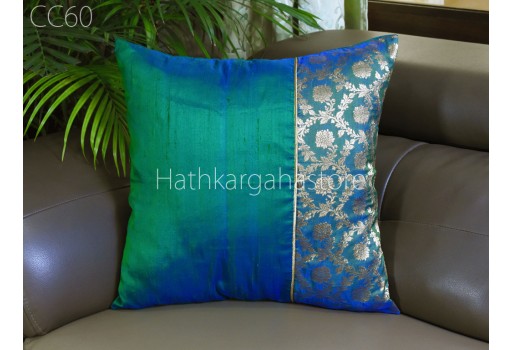 Brocade Silk Cushion Cover Handmade Pillow Cover Lumbar Pillowcases Decorative Home Decor House Warming Bridal Shower Wedding Gift