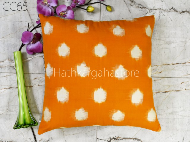 Handwoven Ikat Cushion Customized Decorative Throw Pillow Double Side Cover House Warming Bridal Shower Wedding Gift Home Decor Cotton Cover