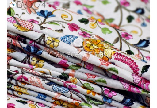 Glamorous floral embroidery fabric for lamps